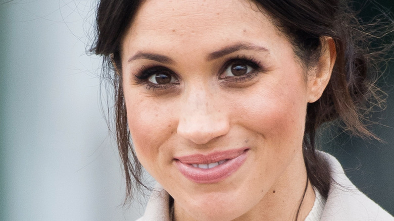 Meghan Markle gently smiling