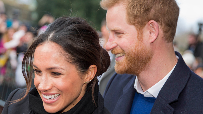 Prince Harry and Meghan Markle at a royal event