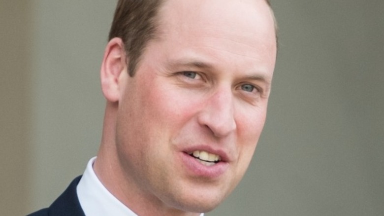 Prince William with white collar