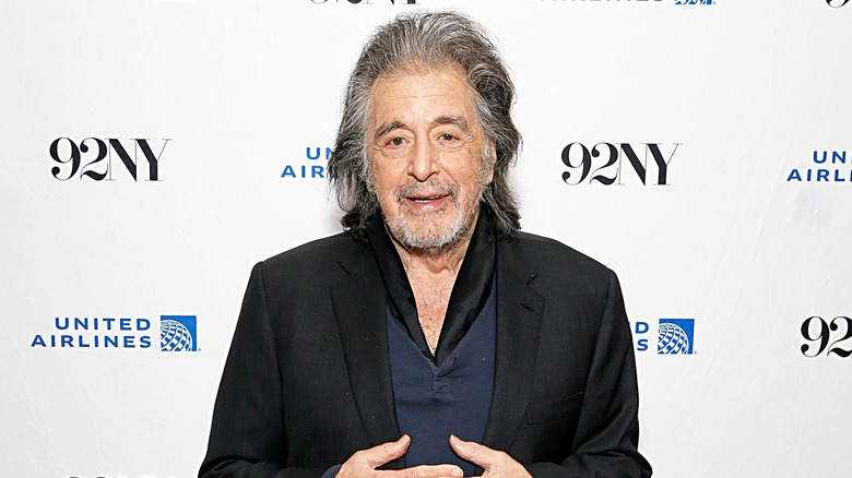 Al Pacino poses on the red carpet