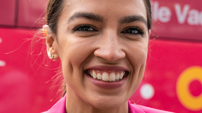 Alexandria Ocasio-Cortez smiling 