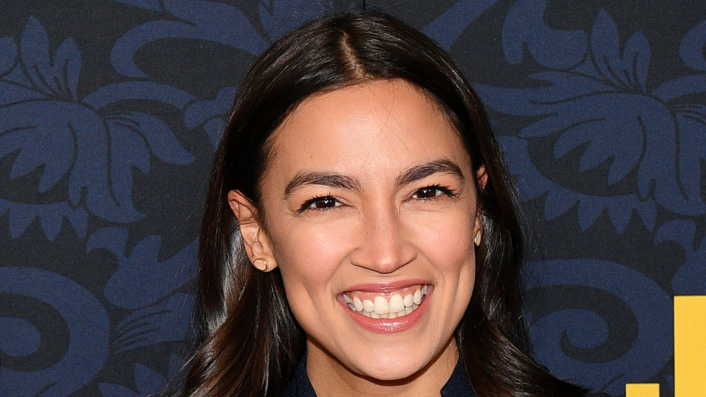 Alexandria Ocasio-Cortez at a premier