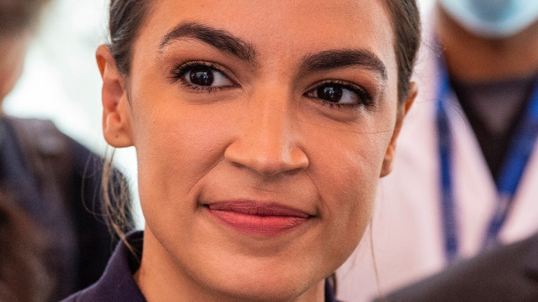 Alexandria Ocasio-Cortez outdoors