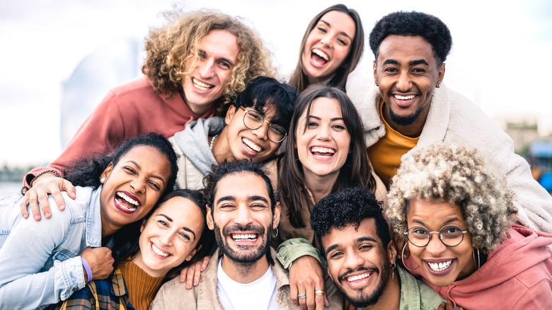 Group of friend laughing