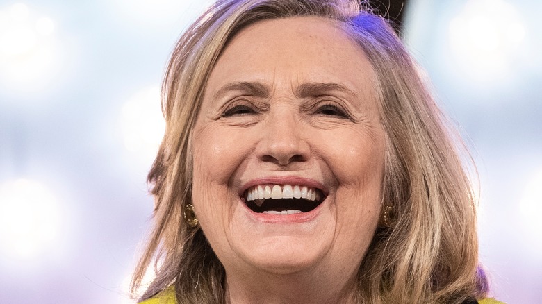 Hillary Clinton laughing