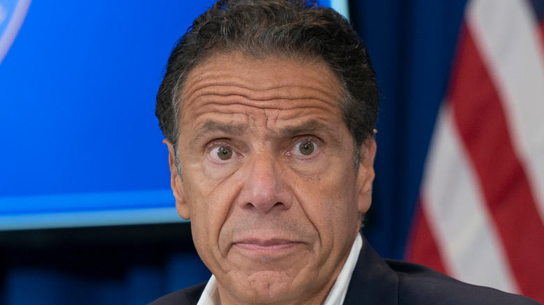 Andrew Cuomo looking serious