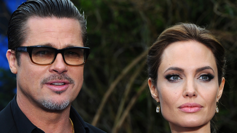Angelina Jolie and Brad Pitt on the red carpet