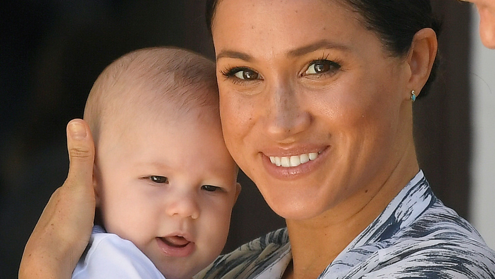 Meghan Markle holding Archie