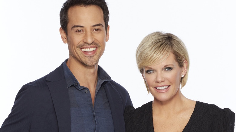 Marcus Coloma and Maura West smiling