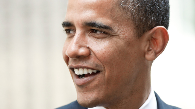 Barack Obama smiling