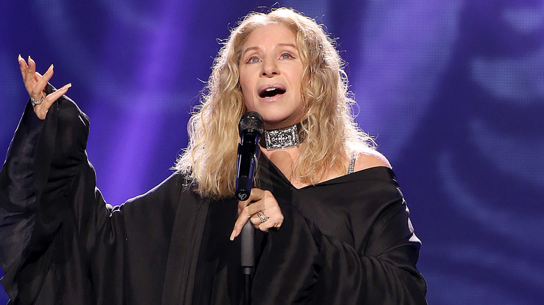 Barbra Streisand performing at Madison Square Garden