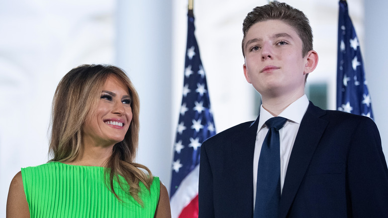 Melania Trump and Barron Trump