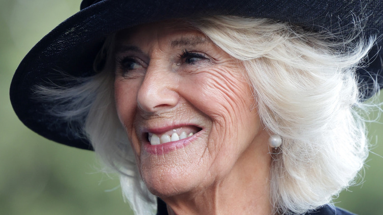 Queen Camilla smiling 