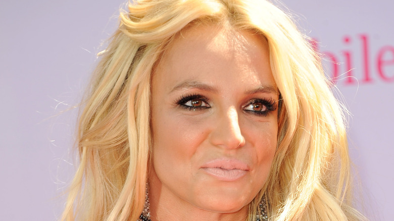 Britney Spears smiling on the red carpet