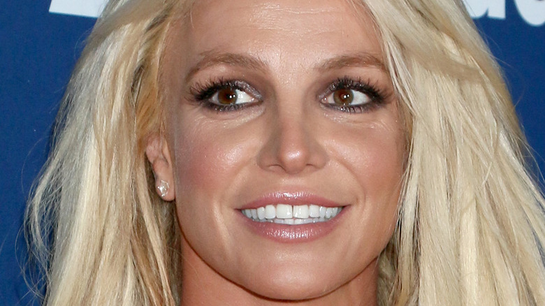 Britney Spears smiling with hair down