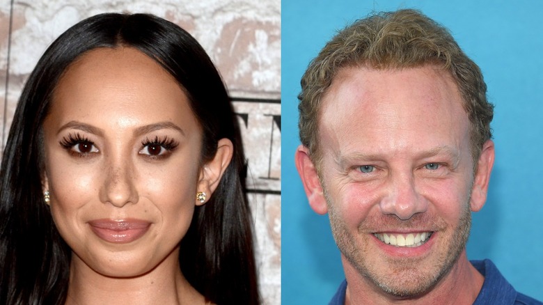 Cheryl Burke and Ian Ziering split image