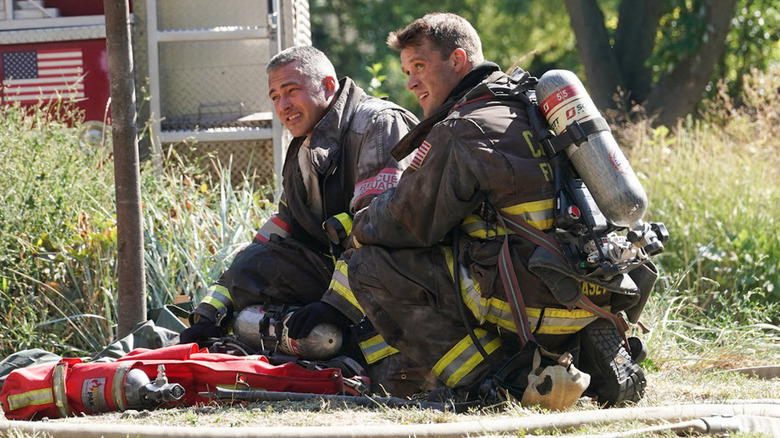 Taylor Kinney as Kelly Severide, Jesse Spencer as Matthew Casey