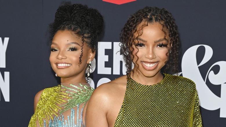 Chloe and Halle Bailey smiling