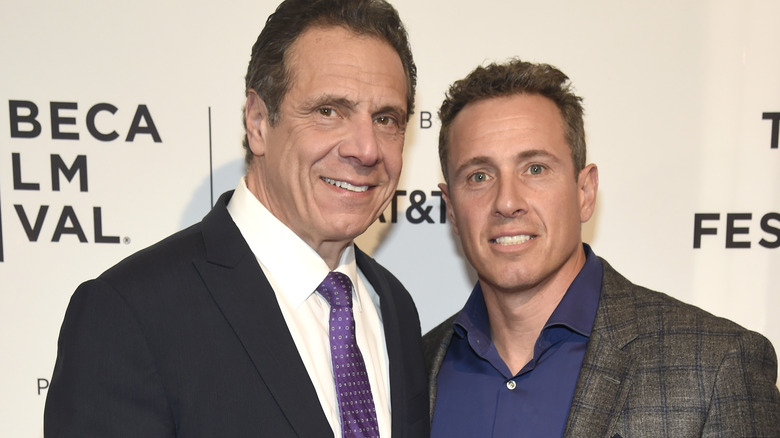 Chris Cuomo with brother Andrew Cuomo