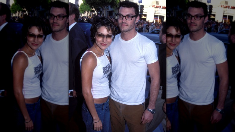 Vanessa Marcil and Brian Austin Green posing
