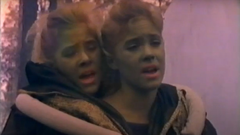 Cynthia and Brittany Daniel as alien
