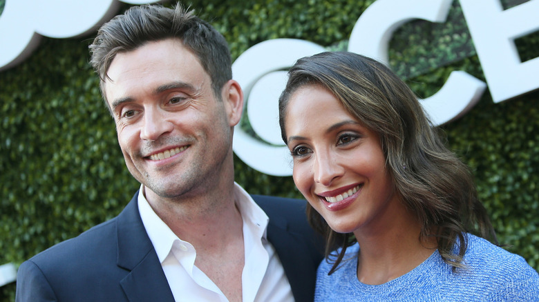 Christel Khalil and Daniel Goddard smiling