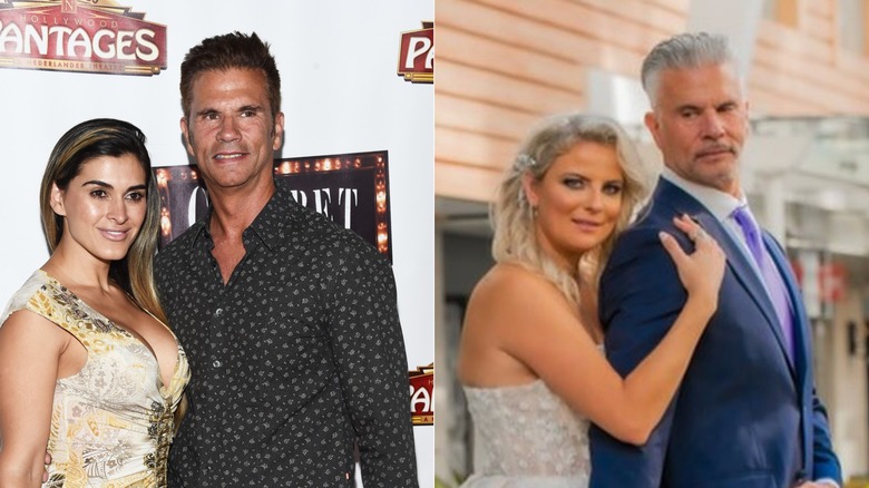 Two photos. The first is of Shawna Craig and Lorenzo Lamas. The second is Kenna Nicole Scott and Lorenzo Lamas.
