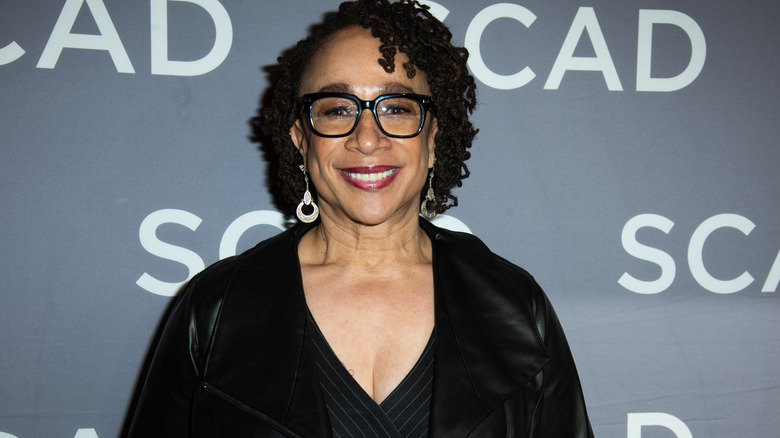 S. Epatha Merkerson posing