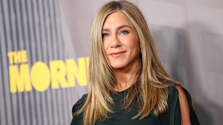 Jennifer Aniston smiling at the camera
