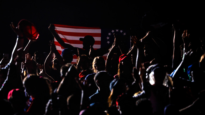 MAGA supporters in the dark