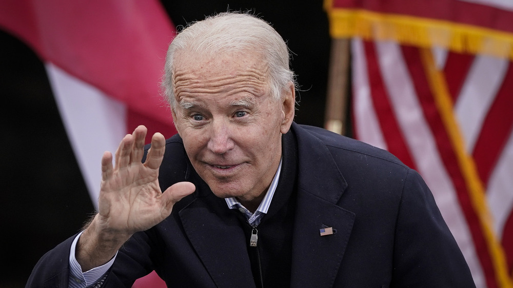 Joe Biden waving