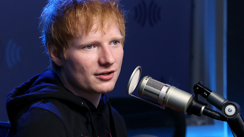 Ed Sheeran doing radio interview