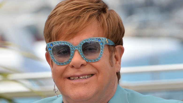 Elton John blue glasses