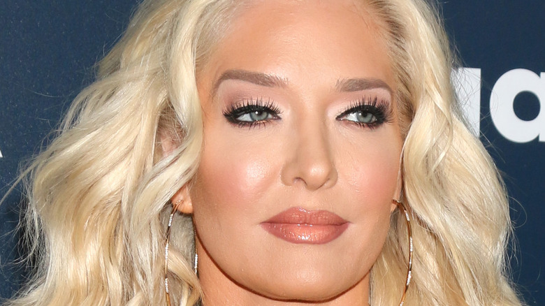 Erika Jayne with big hoop earrings