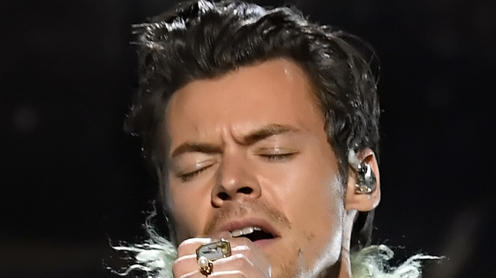 Harry Styles performs at the 2021 Gramms