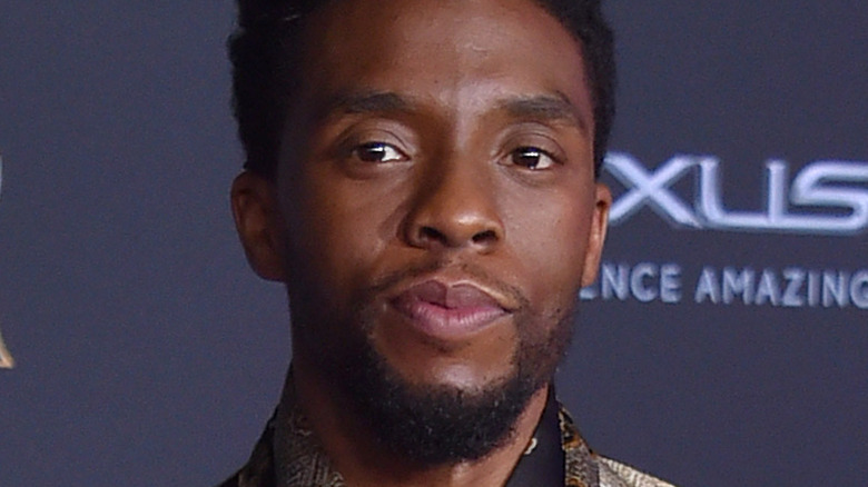 Chadwick Boseman on the red carpet