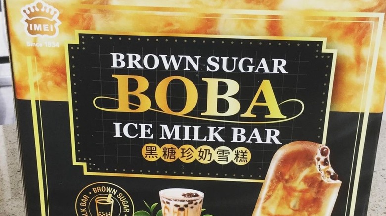 A package of boba ice cream bars