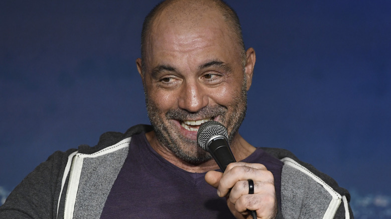 Joe Rogan performing onstage 