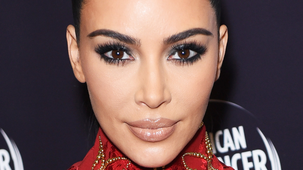 close up of Kim Kardashian