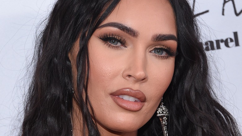 Megan Fox poses on the red carpet