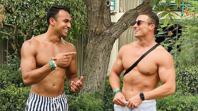 Aaron Clancy and James Bonsall pose together