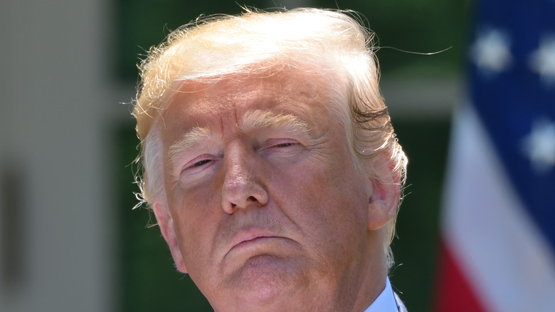 Frowning Donald Trump