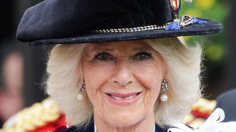 Camilla Parker Bowles Garter Day 