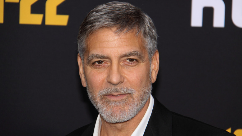 George Clooney at the 2019 premiere of Catch-22