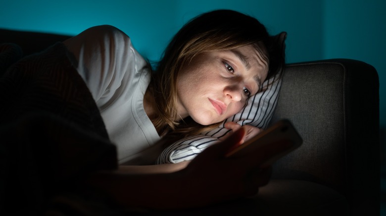 sad in bed