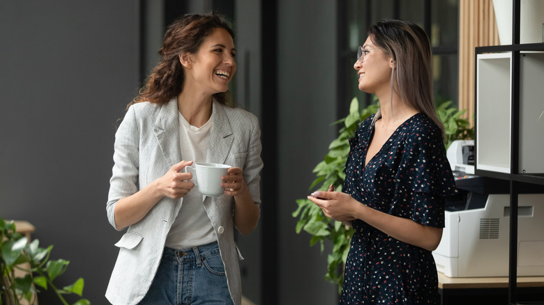 women gossiping at work