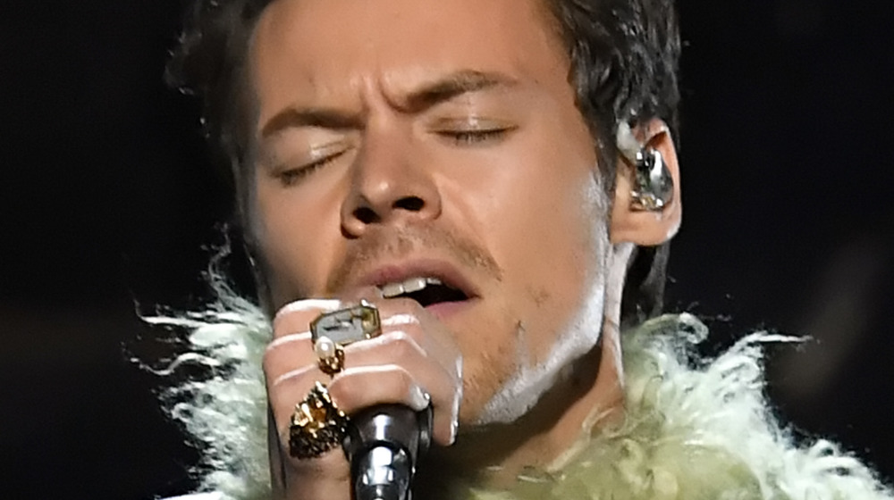 Harry Styles performing