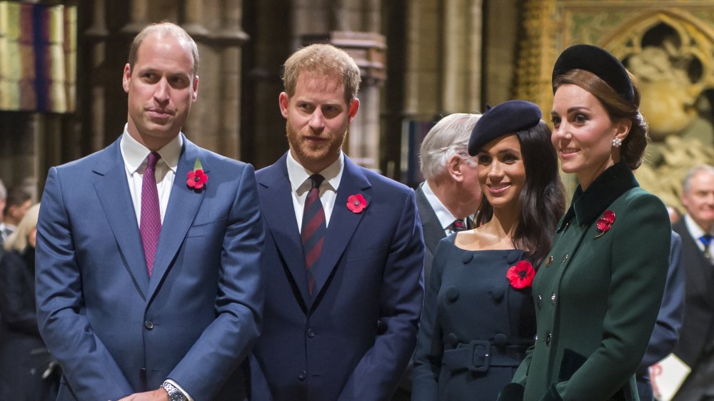 Prince William, Prince Harry, Kate Middleton, and Meghan Markle