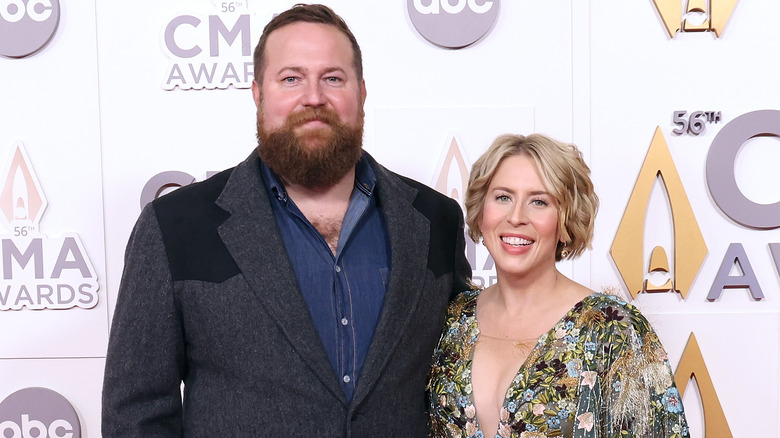 Ben and Erin Napier posing at the CMA Awards