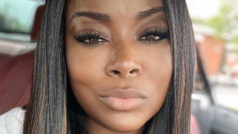 Tiffany Brooks takes a selfie